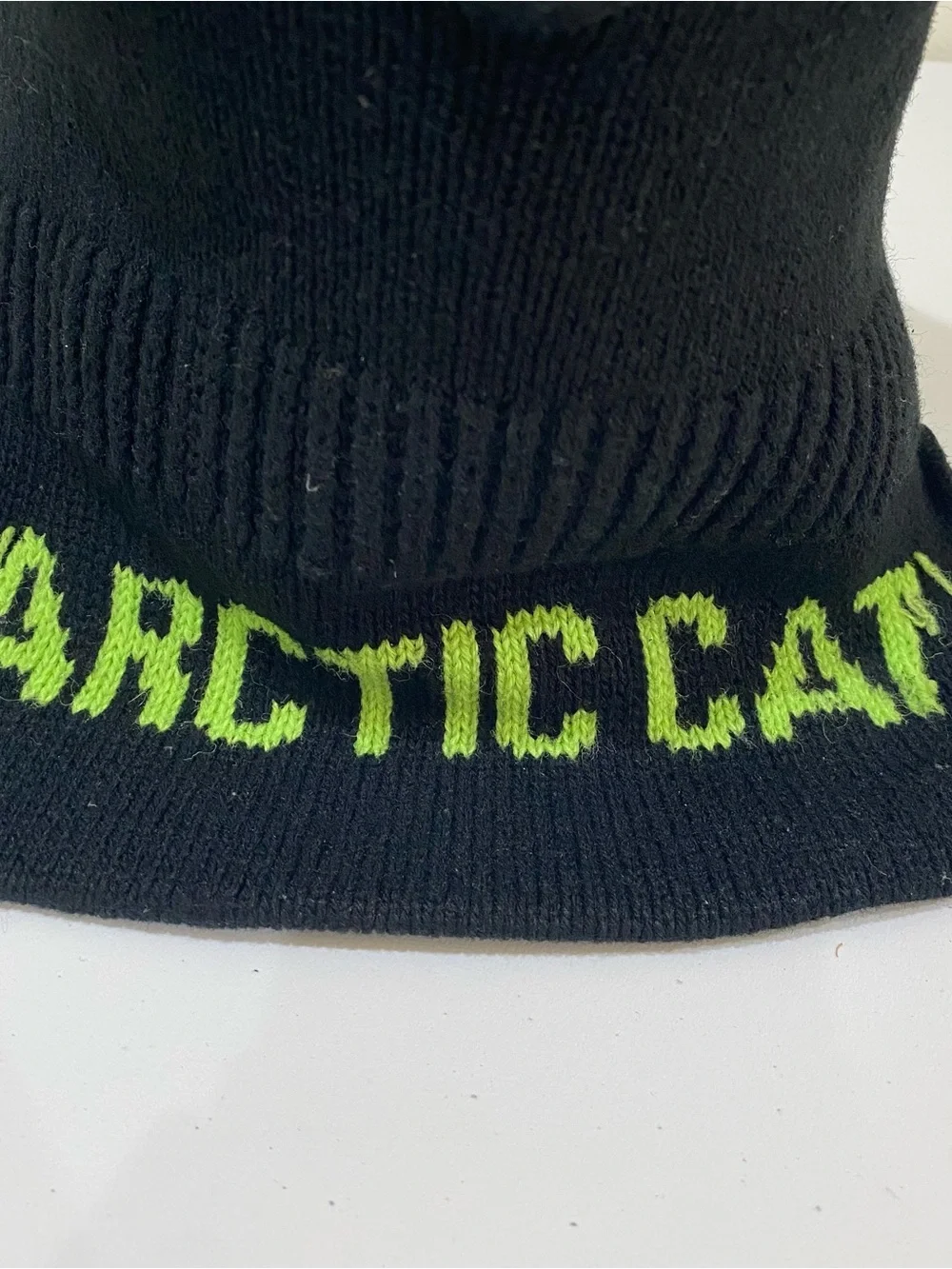 ARCTIC CAT Winter Hat Ski Face Mask Snowmobile Balaclava Pullover Black Green
